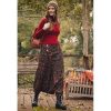 Cotton Harem Pants With Pockets Button Accent Comfy