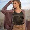 Suede Wrap Skort Women's Stretchy Skirt Shorts